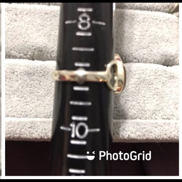 NWOT Sterling Silver Lepidocrosite Teardrop Heart Band Ring Size 9 Crystal Gem - Picture 6 of 15